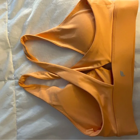 Women's Orange Twist Front Bra - Picture 2 of 2